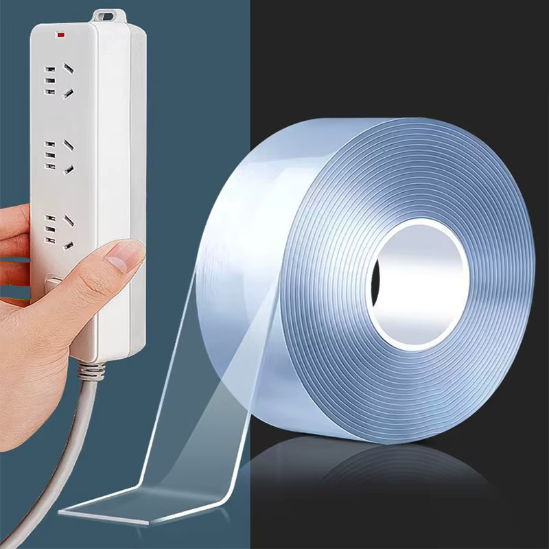 Monster doppelseitiges Klebeband transparent, wasserdichtes und ultrastarkes Montageband für Haushaltsgeräte und Heimwerker-Projekte, 1 Rolle - Bild 2