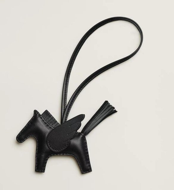 Anhänger Pegasus, Leder, Schwarz, Unisex - Bild 1