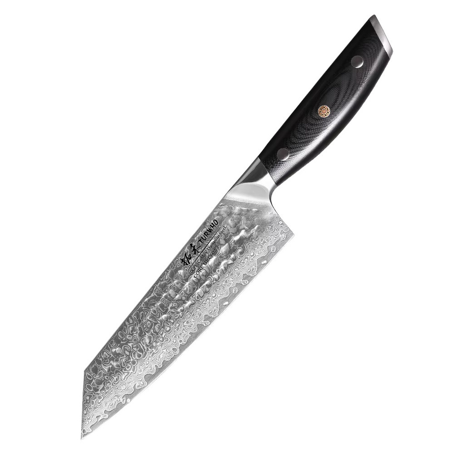 TURWHO Bunka Kiritsuke Kochmesser aus 67-lagigem Damaszener Stahl, 15,24 cm Allzweckmesser für die professionelle Küche - Bild 7