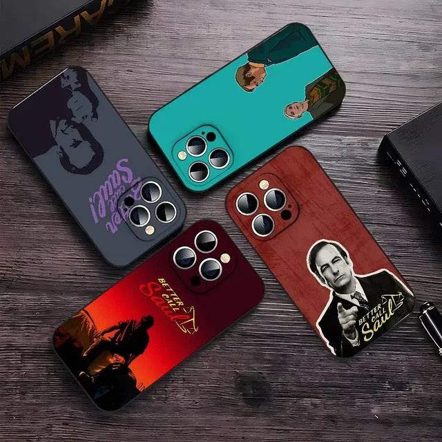 B-Better Call S-Saul TV-Handyhülle Schwarz für iPhone 17, 16, 15, 14, 13, 11 Pro Max, Plus, X, Xr, Xs Max und 13 Mini - Bild 1