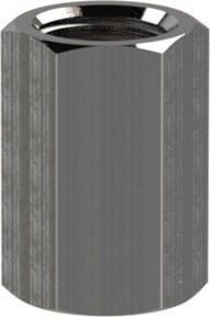 Riegler Muffe mit Außensechskant aus Edelstahl 1.4571 in Silber, G 1/2, SW 27 - Bild 1