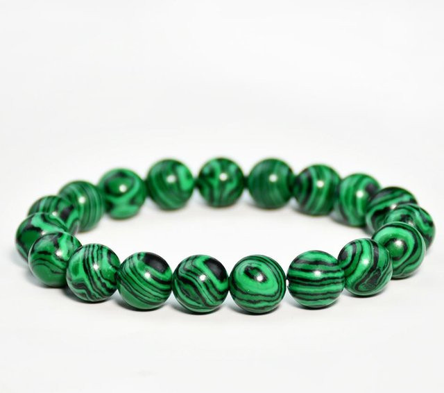 Lucky Star Jewelry Armband, grüner Malachit, Zirkonia, Damen - Bild 1