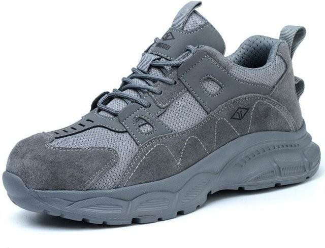 Shoekeeper Arbeitssicherheitsschuhe als leichte Sicherheitsstiefel und Anti-Smash Arbeits-Sneakers für Damen und Herren in Grau, Größe 35 - Bild 1