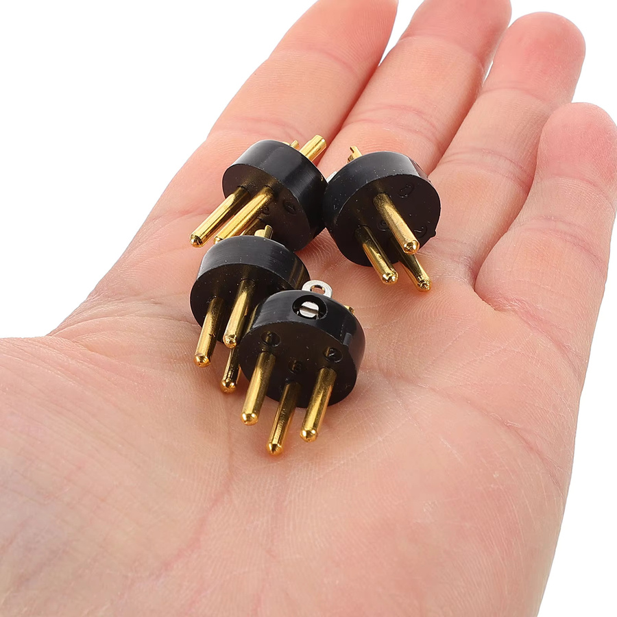 10 Stück XLR-Stecker 3-Pin Kabeladapter in Schwarz für Mikrofone und Audiogeräte - Bild 2