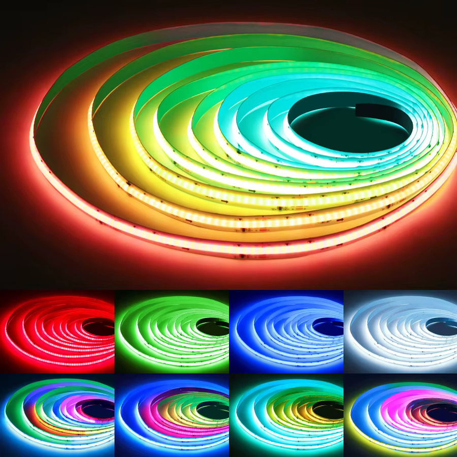 Asign RGBIC COB LED Streifen mit 420 LEDs/m, 24V Multicolor Lichtband mit Bluetooth, Tuya Wifi und Fernbedienung für Gaming Zimmer und Bar Dekoration - Bild 3