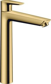 Hansgrohe Waschtisch-Einhebelmischer Talis E in Gold mit Pop-up-Abfluss und wassersparender Technologie - Bild 1