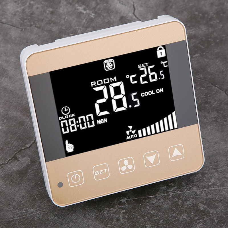 TOMTOP JMS Intelligente LCD Digital Zentrale Klimaanlage Fan Coil Einheit mit Thermostat in Schwarz - Bild 6