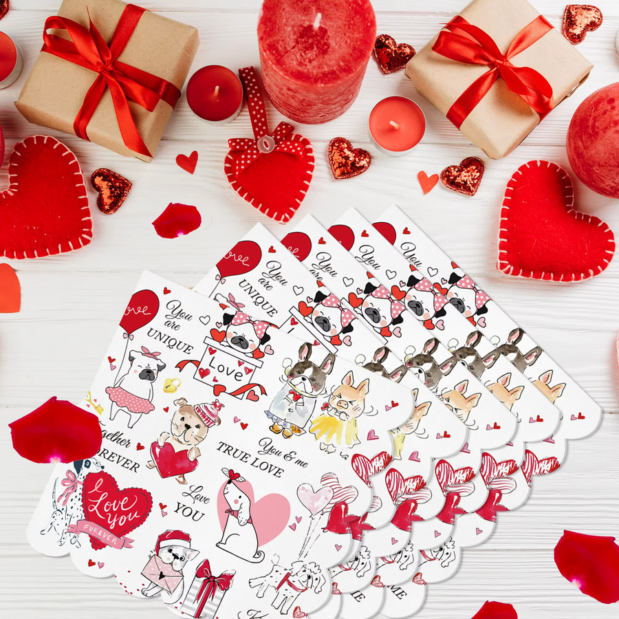 Valentinstag Welpen Servietten aus Papier für Hochzeit, Geburtstag und Party-Tischdekoration - Bild 4