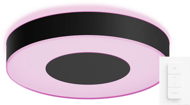 Philips Hue Infuse L LED Deckenleuchte Schwarz mit Dimmer und RGB White & Color - Bild 1