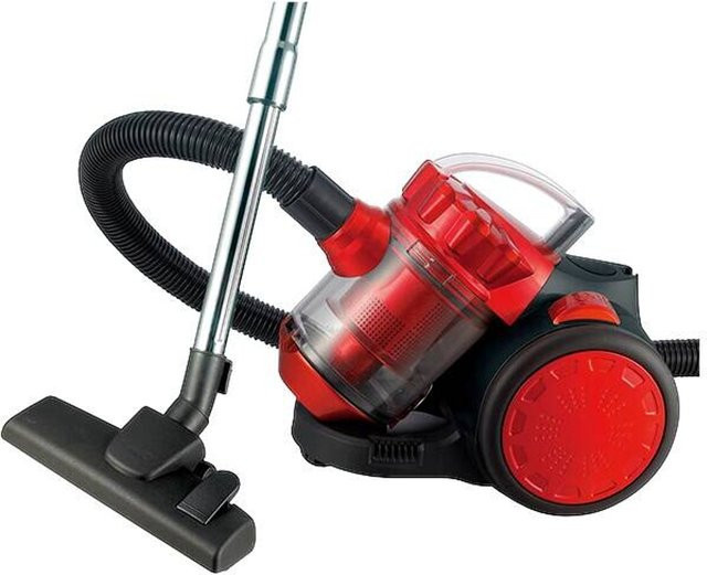 LENTZ Bodenstaubsauger ohne Beutel in Rot/Schwarz mit 700 Watt, 2,0 Liter Behältervolumen und HEPA-H13 Filter - Bild 1