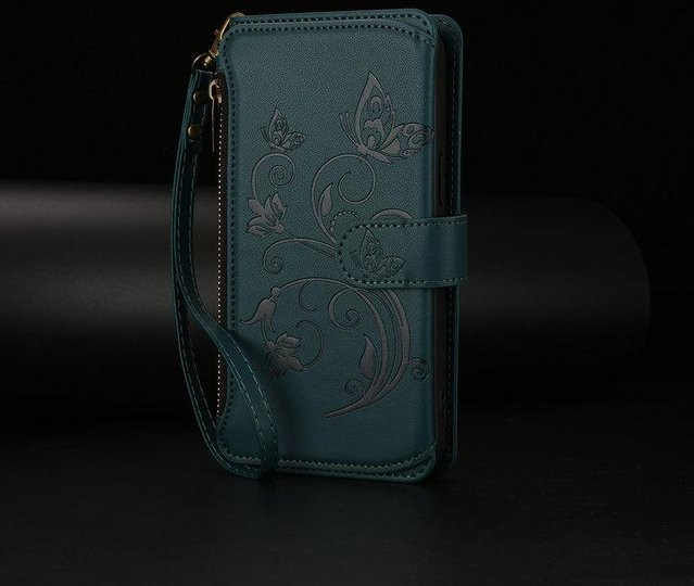 Xiaomi Flip Case Crossbody Leder Etui mit Reißverschluss und Magnetfunktion für Xiaomi 17T Pro 5G und Xiaomi 17T in Schwarz, Pink, Rot, Orange oder Petrol - Bild 1