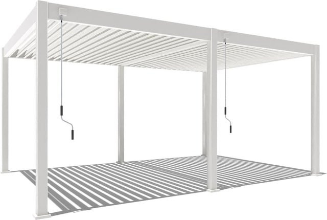 PergoLine Superior Pergola aus Aluminium in Weiß, B/T: 360 x 530 cm - Bild 1