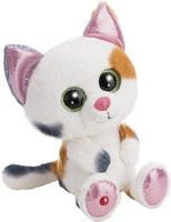 Nici Glubschis Glückskatze Calli Malli Kuscheltier aus Plüsch, dreifarbig weiß, Höhe: 25 cm - Bild 1