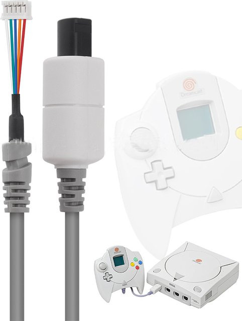 OULLX Verlängerungskabel für SEGA Dreamcast Controller in Grau - Bild 1