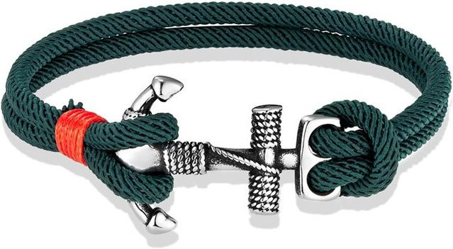 YULIN Armband, Edelstahl, doppeltsträngig, black, 21cm, Unisex - Bild 1