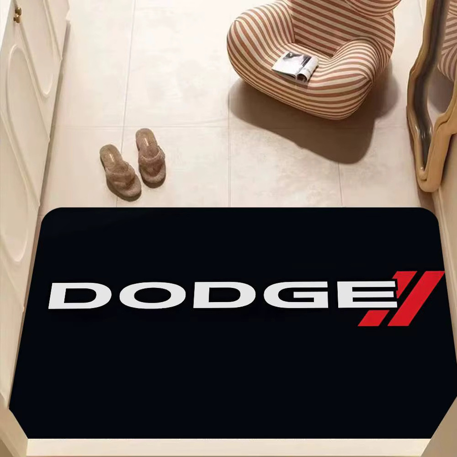 D-Dodges Retro Room Mat Multiple Choice Teppich in Schwarz und Multicolour, rutschfest, B: 60 cm, T: 40 cm - Bild 2