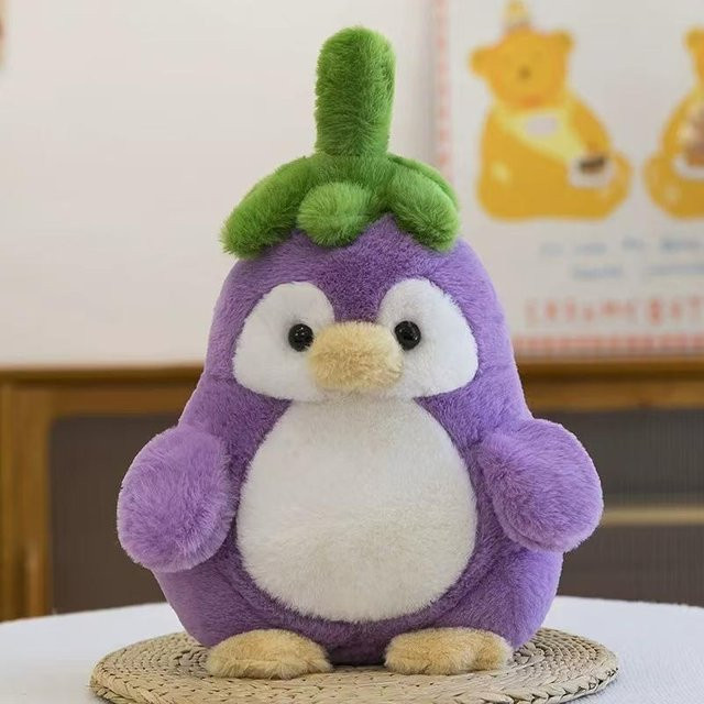 Yiran toy Pinguin Plüschtier, Lila, 25cm, ab 0 Jahre - Bild 1