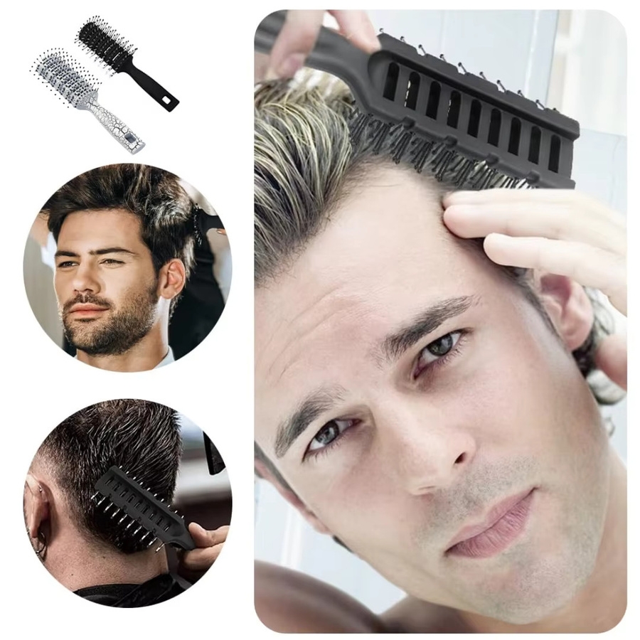 Friseurkamm, Haarbürste in Fischgrätenform - Bild 4