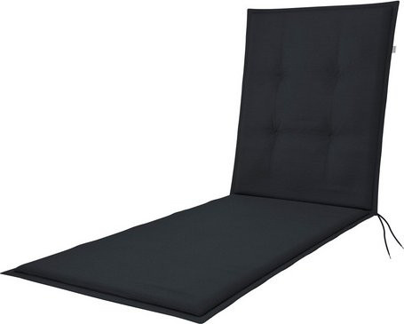 DOPPLER Liegenauflage Flair in Grau, gesteppt mit Baumwollbezug, L x B x H: 195 x 60 x 6 cm - Bild 1