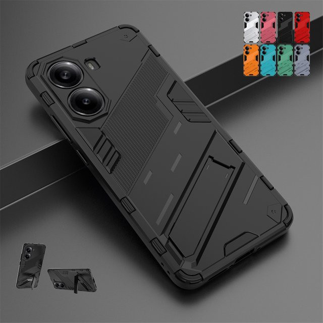 Stoßfeste Schutzhülle für Xiaomi Poco X7 Pro in Blau mit Objektivschutz und Ständerfunktion - Bild 1