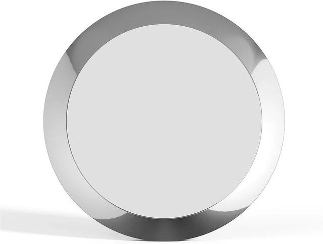Vente-unique Wandspiegel Zirya rund in Silber, Durchmesser: 90 cm - Bild 1