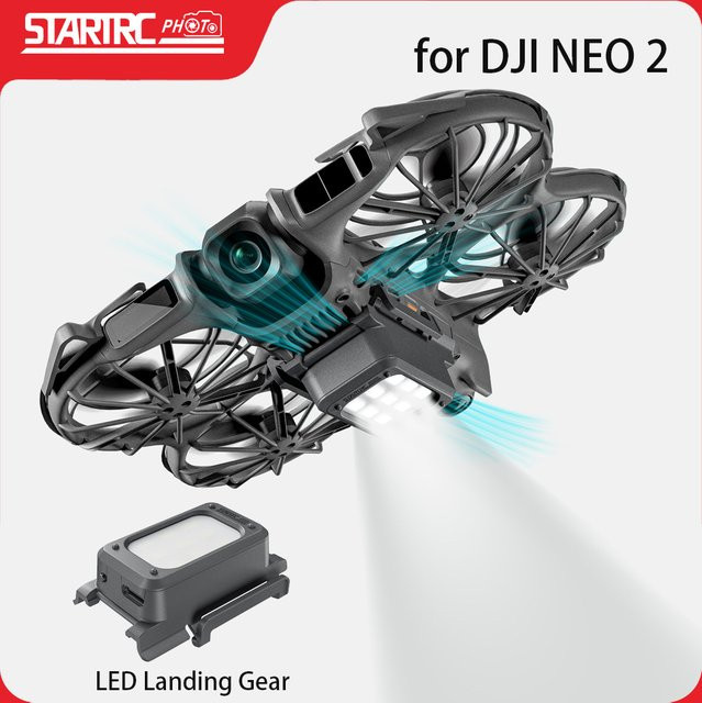 DJI Neo 2 Beleuchtetes Landegestell mit LED-Nachtfluglicht für Drohnen-Zubehör - Bild 1
