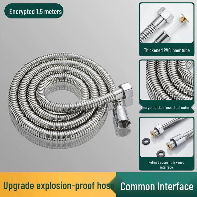 HomeHarmony Bidet-Spray Set mit teleskopischem Duschschlauch aus Edelstahl in Silber - Bild 1