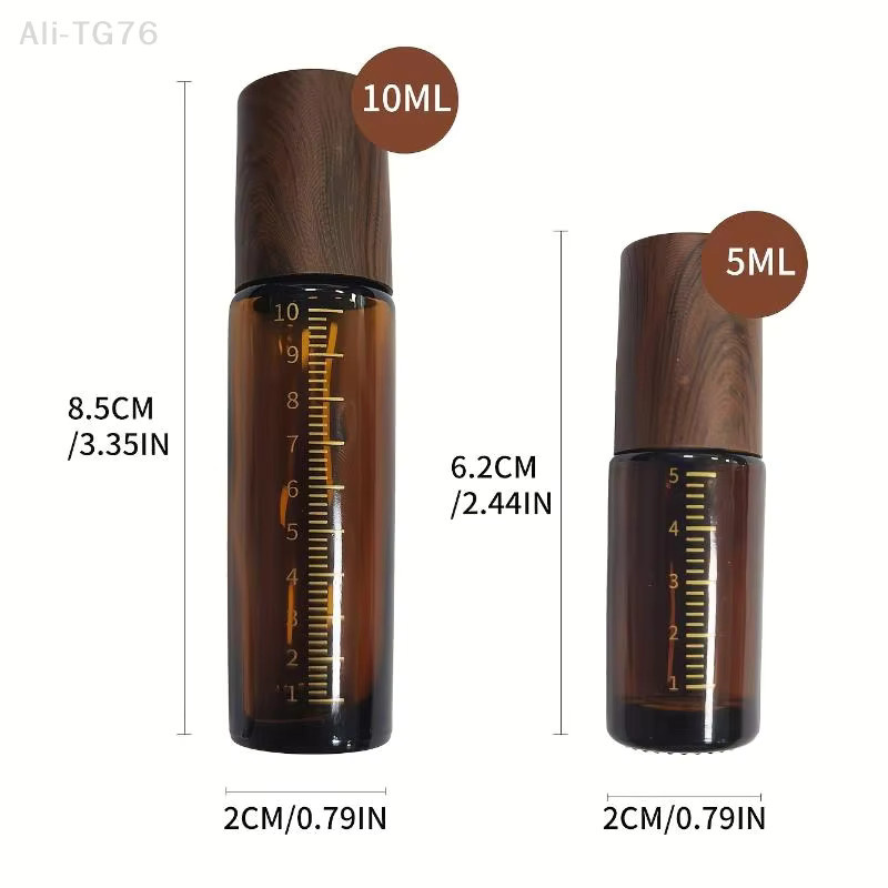 South Moon Roll-On-Flaschen, Bernstein, Glas, Unisex, 5ml/10ml - Bild 3