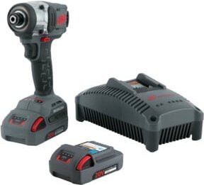 Ingersoll Rand Akku-Schlagschrauber Kit W3111-K22-EU 1/4 Zoll Hex in Grau mit Akku - Bild 1