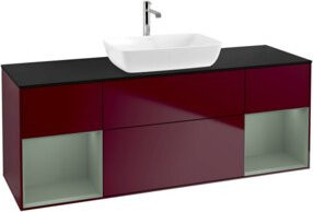V&B Finion Waschtischunterschrank mit LED-Beleuchtung, Wandmontage, Breite: 160 cm - Bild 1
