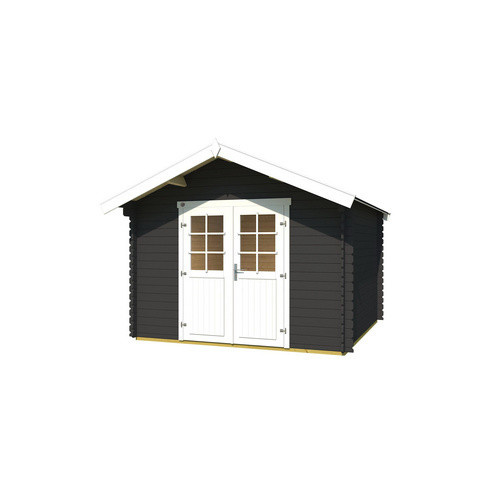 WEKA Gartenhaus 209 aus Holz mit Satteldach in Graphitgrau, B/H/T: 333 x 261 x 360 cm - Bild 3