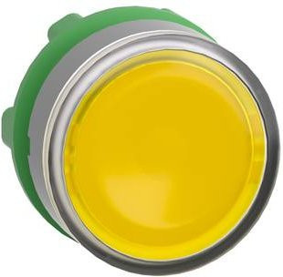Schneider Electric ZB5AA88C0 Drucktaster-Frontelement aus Kunststoff in Gelb und Grau - Bild 1