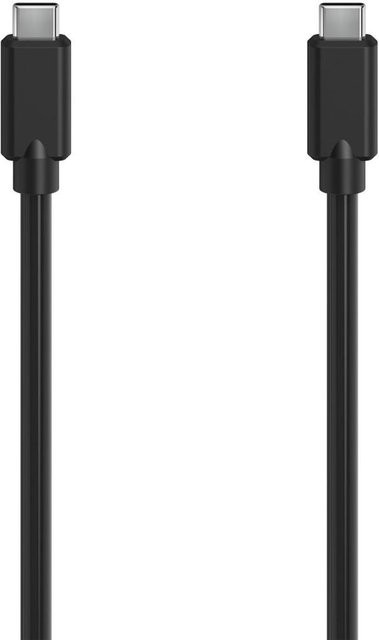 Hama USB-C-Kabel mit E-Marker, USB 3.2 Gen1, 5 Gbit/s, 5 A, 100 W, Schwarz, Länge: 1,50 m - Bild 1