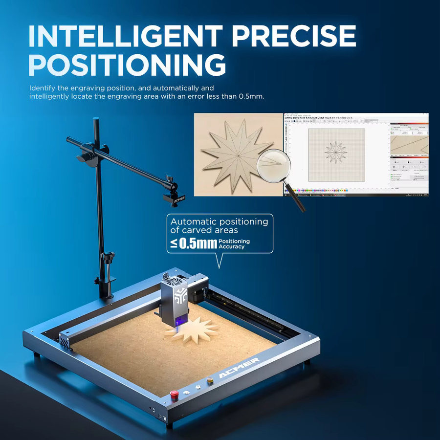 ACMER A500 Lightbrown Kamera für Lasergravurmaschinen kompatibel mit XTOOL, SCULPFUN, Atomstack, Ortur, IKIER, CREALITY und TWO TREES - Bild 4