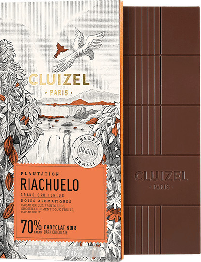 Cluizel Dunkle Schokolade Plantation Riachuelo 70 % Karamell - Bild 1