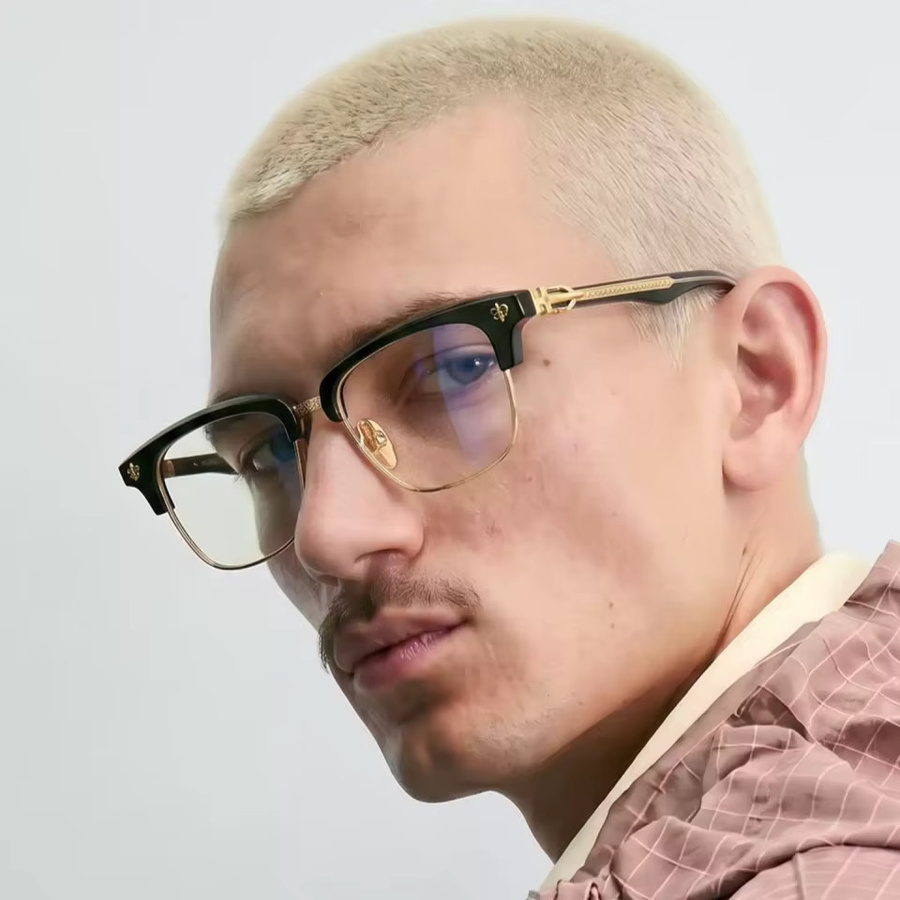 CHARMLIBRARY Korrektionsbrille, quadratisch, Titan, Unisex - Bild 1