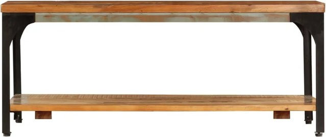 vidaXL Couchtisch aus Massivholz mit Ablage in Braun, B/T/H: 100 x 60 x 35 cm - Bild 1