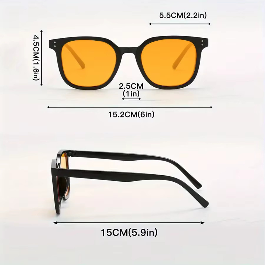Hindfield Sonnenbrille, quadratisch, Vollrand, Kunststoff, Schwarz, Unisex - Bild 3