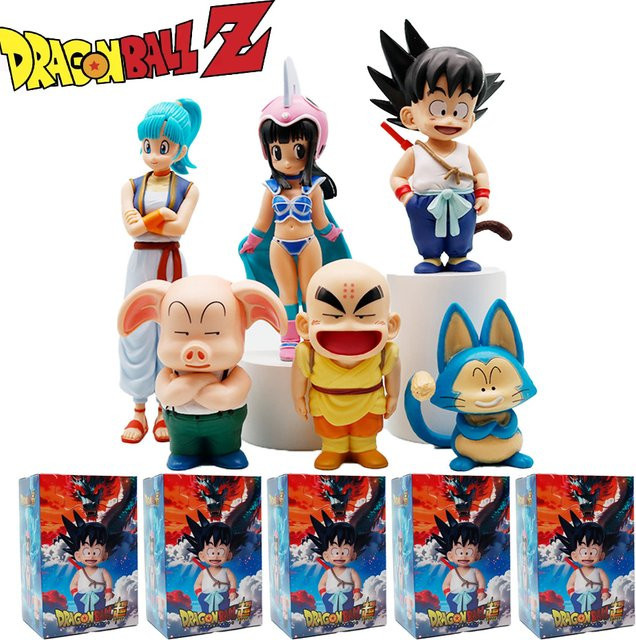 Bandai Dragon Ball Z Son Goku Krillin Chichi Bulma Puar Oolong, Actionfigur, Set - Bild 1