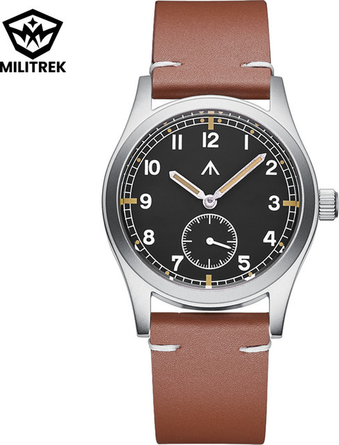 MILITREK Armbanduhr, Quarz, Edelstahl, 37 mm, Saphirglas, Grün, Unisex - Bild 1