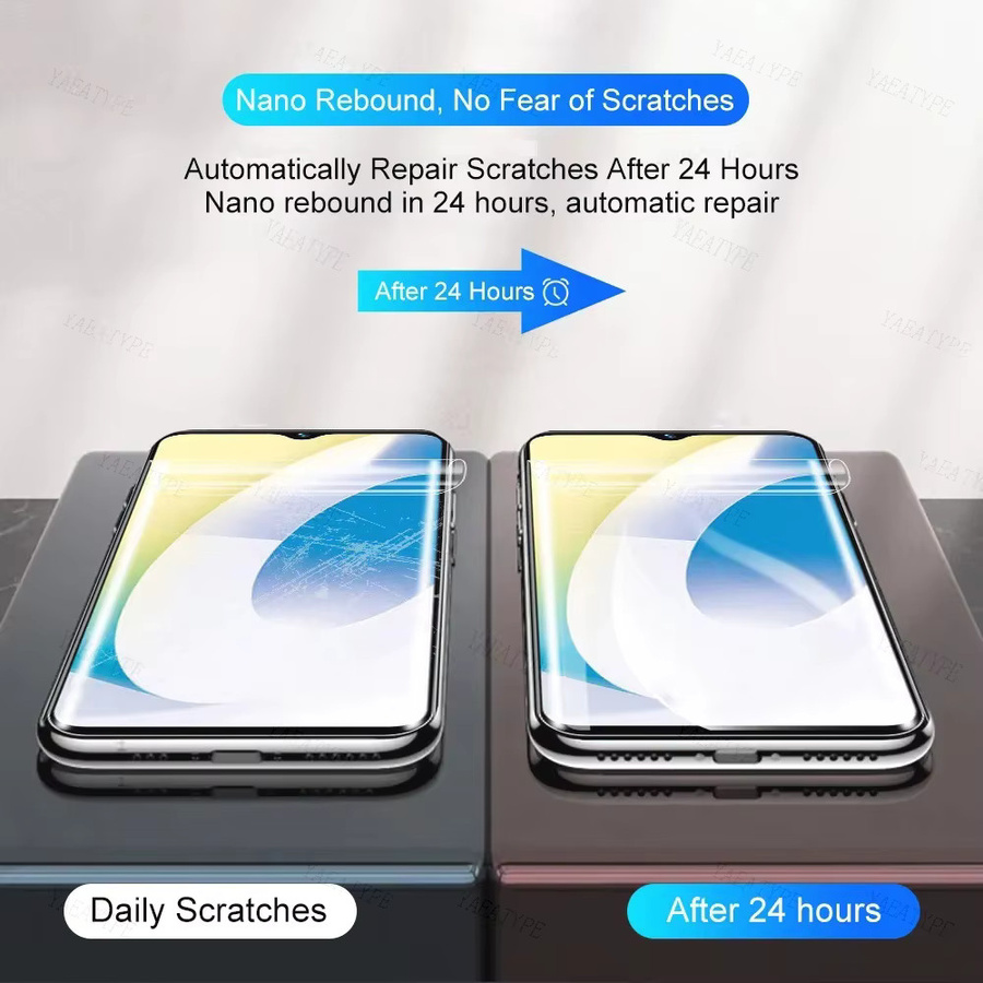 3er-Pack Hydrogel Displayschutzfolie für vivo X90 X80 Pro X70 X60 X50 sowie iQOO 11 10 9 Pro 11s in Transparent - Bild 2