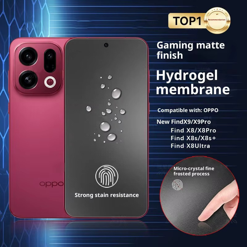 3er-Set Matte Hydrogel Displayschutzfolie für Oppo Find X8, X9 Pro und X9 Ultra, 3D Gebogene Vorderseite, Transparent, Volle Abdeckung - Bild 4