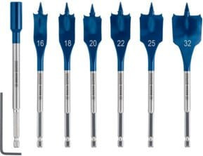 Bosch EXPERT SelfCut Speed Flachfräsbohrer-Set 7-teilig in Blau für Dreh- und Schlagbohrer - Bild 1