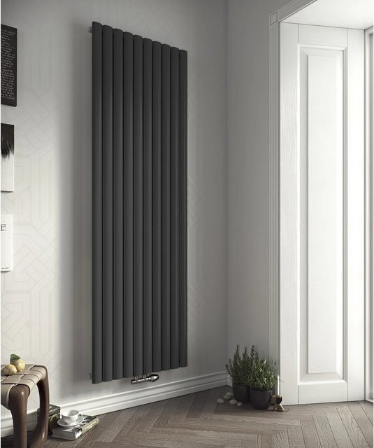 Ximax Heizkörper Fortuna Mittenanschluss Anthrazit 494 Watt B: 1800 mm, H: 236 mm - Bild 1