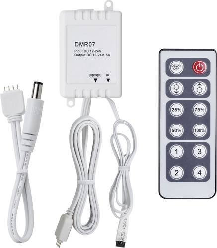 Paulmann YourLED Dimm/Schalt Controller RGB in Weiß mit IR-Fernbedienung, B/T/H: 3,5 x 3,5 x 2,2 cm - Bild 1