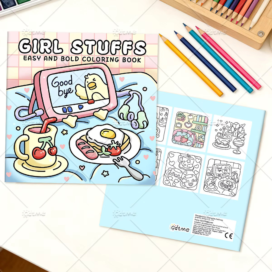 GIRL STUFFS Malbuch, mutige einfache Muster, für Erwachsene - Bild 2