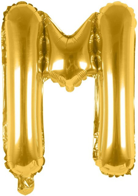 Rico Design Folienballon Buchstabe in Gold, Höhe: 36 cm - Bild 1