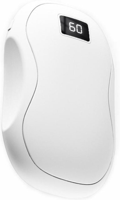 TOMTOP 2-in-1 Tragbarer Handwärmer und Digitale Powerbank, Wiederaufladbarer Winter-Handheizer in Weiß - Bild 1