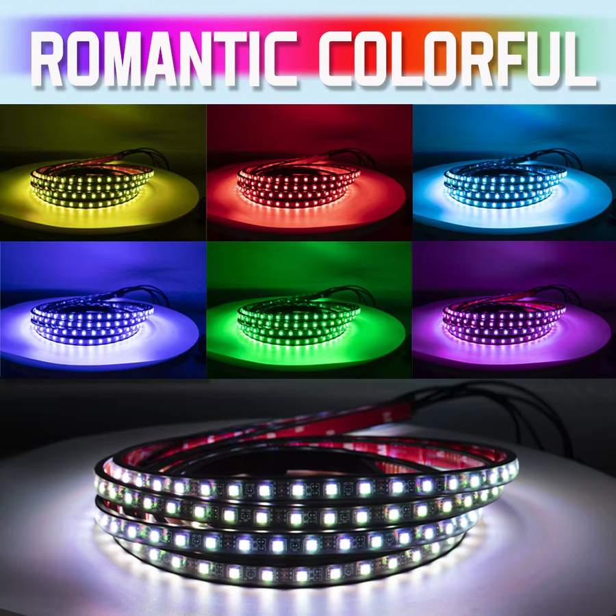 WUMFIRE Auto Underbody LED Neon Kit mit RGB Umgebungsbeleuchtung, App- und Fernbedienung-Steuerung, Multicolour Neon Flex Streifen - Bild 3