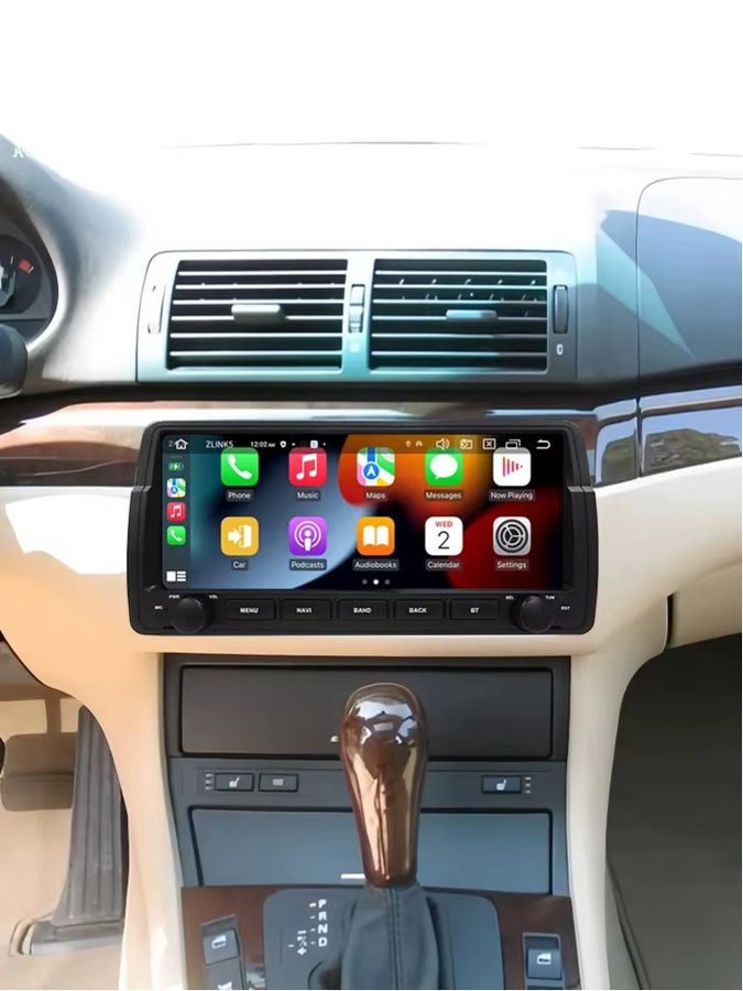 Aycetry Android 15 Autoradio mit 10,26 Zoll Bildschirm, Wireless CarPlay, Bluetooth, GPS, WiFi und 4G für BMW E46 M3, Rover 75 und MG ZT, Schwarz - Bild 6